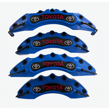 4x Brake Caliper Covers for Toyota Corolla, Camry, C-HR, RAV4, Hilux, Prius Blue picture