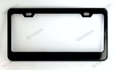 Personalized Black Powder Coated Metal Licens Plate Frame picture
