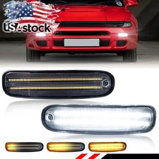 Clear Dynamic LED Front Parking Turn Signal Lights For 1990-1993 Toyota Celica picture