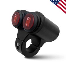 7/8 22mm Motorcycle Handlebar Switch Headlight Fog Light Dual ON OFF 12V ATV picture