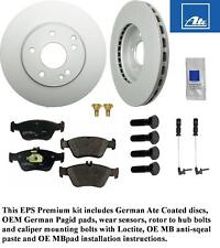 Front Brake German Ate Coated Disc & Pagid Pad Kit Mercedes 1996-04 Mercedes picture