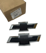 OEM GM 2021-2024 Chevy Trailblazer Front & Rear Bowtie Emblem Set 42617439 picture