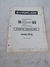 Evinrude antique outboard motor ORIGINAL factory parts list 1965 18hp 18502 8503 picture