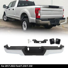 For 2017-2022 Ford F-250 F-350 Super Duty Chrome Rear Step Bumper Assembly picture