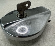 Vintage Ducati Bevel Fuel Gas Tank Cap With Key Original picture