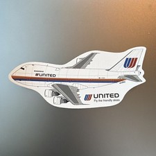 Sticker United B747-200 3 Inches X 6 Inches picture