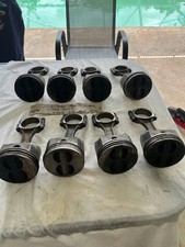 8 SBC Small Block Chevy 350  PISTONS Set Forged 2256F .030 Eagle Sir Rods w/ Bol picture