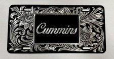 Custom Ranch Brand Or Monogram Car Tag ✨Reflective Diamond Etched License Plate picture