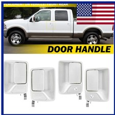 4Pcs White Front Rear Door Handle Oxford For Ford Super Duty F250 F350 1999-2016 picture