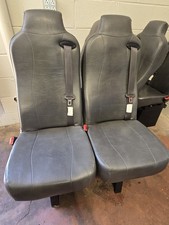 Freedman Seating Bus RV Van Seat Gray Vinyl 2 Person.  picture
