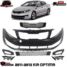 Front Bumper Cover Primed & Grille Assembly Kit For 2011-2013 Kia Optima picture