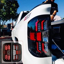 Black Smoke Tail Lights For 2014-2018 Chevy Silverado 1500 15-18 2500HD 3500HD picture