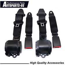 Fit For Jeep CJ YJ Wrangler 1982-95 Universal 3 Point Retractable Seat Belts X2 picture