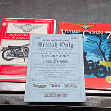 Vintage British Motorcycle Catalogs Bsa Triumph Norton Matchless Ajs Velocette picture