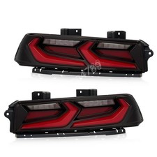 Smoked / Red LED Tail Lights For 2014-2015 Chevrolet Chevy Camaro Rear Lamps picture