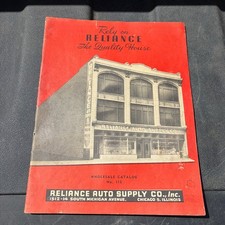 Vintage Reliance Auto Supply Company Parts Catalog Chicago Illinois No. 113 picture