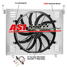 Aluminum Shroud Fan+Relay For 2004-2012 Chevy Colorado GMC Canyon 3.5L NEW picture