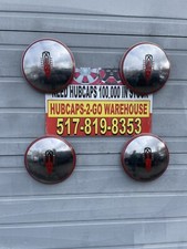 1946-1947 Oldsmobile 10 1/2 Beautiful Rare Set 4Oem Used Hubcaps Bright Color picture