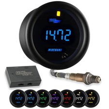 GlowShift Black 7 Color Digital Wideband Air/Fuel Ratio AFR Gauge Kit - 52mm  picture