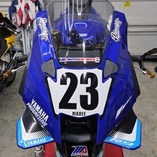 Winglet decals for street or race bodywork to fit 2025 2026 2027 yamaha R9 picture