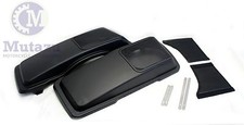 Mutazu Matte Denim Black CVO Speaker Lids 6x9 for Harley FLHR FLHT FLTR 94-2013 picture