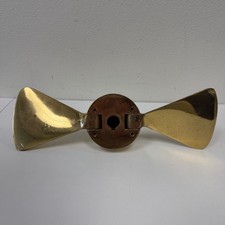 Vintage Bronze 2-Blade Folding Sailboat Propeller 14 x 10 Used picture