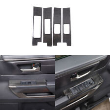 4x Real Carbon Fiber Window Lift Panel Cover Sticker For Toyota Tundra 2022+ picture
