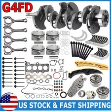 New G4FD Engine Overhaul Rebuild Kit w/ Crankshaft Timing For Hyundai Kia 1.6L picture