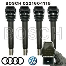 0221604115 OEM Bosch x4 Ignition Coils For 2006-17 Volkswagen Tiguan, CC, Passat picture