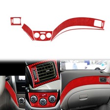 For Subaru Impreza WRX STI 2008-14 Red Carbon Fiber Dashboard Panel Trim Kit picture