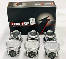 SEALED POWER Hypereutectic Coated Pistons Set/6 for 1996-2006 Jeep 4.0L 242 STD picture