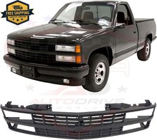 New Front Grille Assembly Black For 1988-1993 Chevrolet C1500 K1500 GM1200228 picture