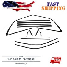 12PCS Black Car Window Strip Moulding Trim For Jeep Grand Cherokee 2011-2021 picture