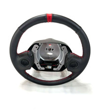 94-97 Dodge Ram Steering Wheel BLACK & RED New Leather Customized Upgrade OEM picture