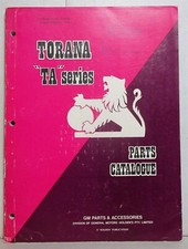 1974 Holden Torana TA series parts catalog picture