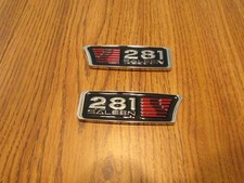 SALEEN S281 S-281 FRONT FENDER EMBLEMS SET LEFT AND RIGHT PAIR picture