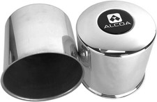 2pk Alcoa 1612 Rear Dually Hub Cover 4.75in 8x6.5 Pattern Fits Ford Dodge Chevy picture