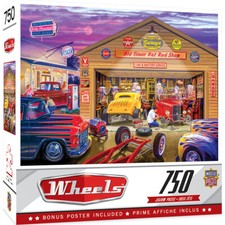 Puzzle - Old Timer's Hot Rods - 750 Piece Jigsaw Puzzle * Ships FREE To The USA picture