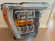 Genuine 21 - 23 Ford F-150 OEM RH Chrome Reflector LED Headlight w/ Blem see pic picture