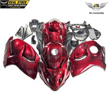 NT Ice Cracked Red Forged Carbon Fiber Fairing Fit for  2008-2020 GSX1300R picture