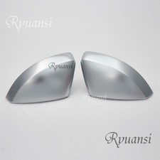 Silver Side Mirror Cap Covers for Audi A3 S3 8V RS3 2013-2020 with Lane Assist picture
