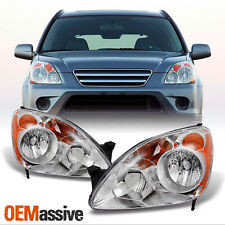 Fit 05-06 Honda CRV UK Built Models Clear L+R Side Replacement Headlights picture