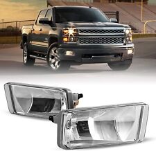 Fog lights for 2008-2014 Chevy Silverado 1500 2500 3500 Clear PAIR Bumper Lamps picture