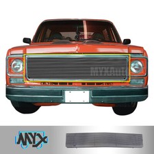 Grill Fits 1973-80 Chevy C/K Pickup/Suburban/Blazer Billet Grille Chrome Insert picture