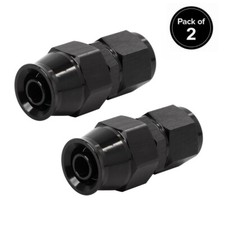 LokoCar 8AN PTFE Hose End Fittings Straight Fits For PTFE Hose Only Black 2Pcs picture