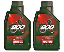 Motul 800 2T Factory Line Off Road Synthetic 2-Stroke Oil 1 Liter 104038 (Qty 2) picture