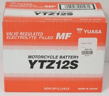 NEW - Yuasa YTZ12S Valve Regulated Electrolyte Filled MF Motorcycle Battery picture