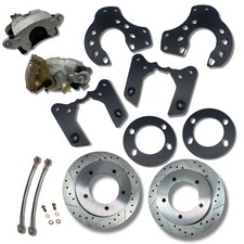 1980-1996 Ford Bronco and F 150 8.8 Rear Disc Brake Conversion Kit Zinc Calipers picture