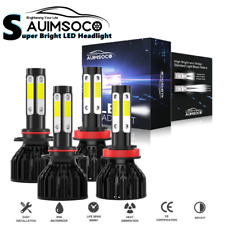 9005+H11 LED Headlight Super Bright Bulbs Kit High Low Beam White Upgrade Kit picture