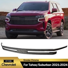 Smoke Chrome Front Grille Moulding Trim Fits 2021-2024 Chevrolet Tahoe/Suburban picture